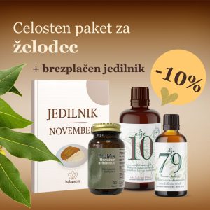 Celosten paket za želodec - Olje10, Olje 79 in probiotiki plus brezplačen jedilnik Balansera