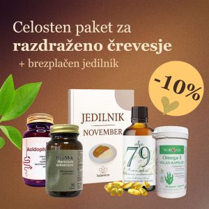 Celosten paket za razdraženo črevesje z napisom -10%